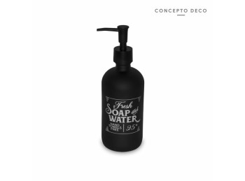 Dispenser De Baño Vidrio Black