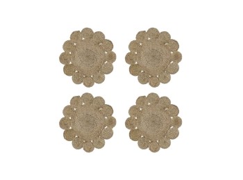 Individual Flor de 40 Centímetros Elaborado con Yute