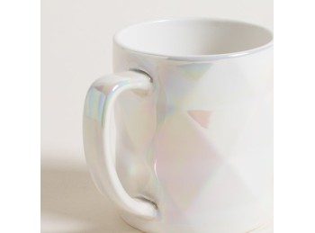 Mug De Porcelana Rombos Pearl 420 Ml