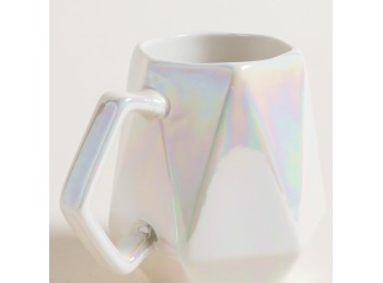 Mug De Porcelana Piramides Pearl 480 Ml