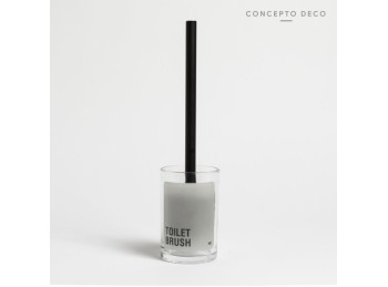 Escobillero Vidrio Mate Toilet Brush