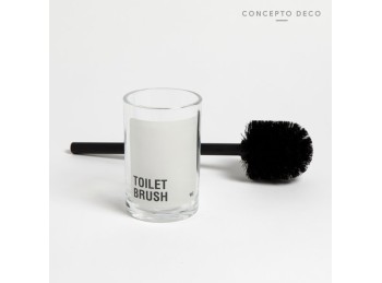 Escobillero Vidrio Mate Toilet Brush
