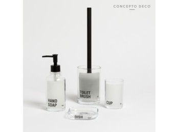 Escobillero Vidrio Mate Toilet Brush
