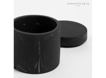 Algodonera Ceramica Simil Marmol Negro