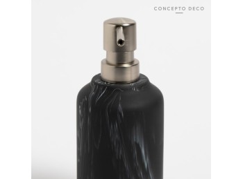 Dispenser Ceramica Simil Marmol Negro