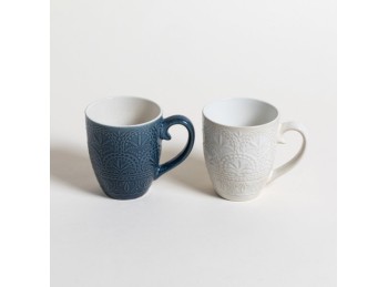 Mug Cachemira Surtido Crema/Azul 445Ml