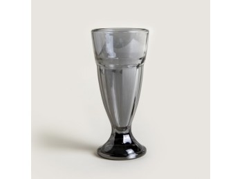 Vaso Milkshake Vidrio Mirror Con Guarda 8X18 Cm