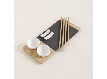 Set De Sushi X 2 Bamboo 30X14X4 Cm