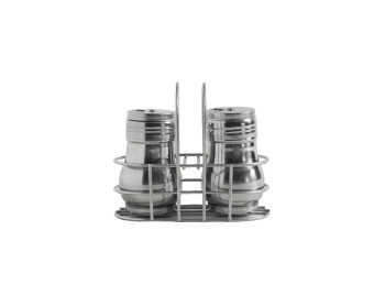 Set X 2 Especieros Acero 8 X 5 Cm 4 Posiciones Con Soporte