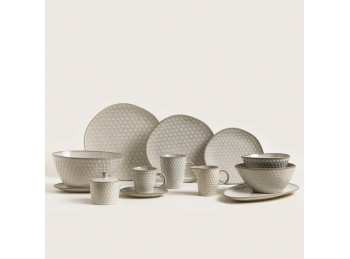 Bandeja Oval De Ceramica Panal 33Cm