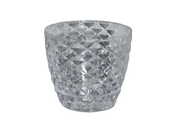 Maceta Turquia Orquidia Rombo Cristal 18x21Cm