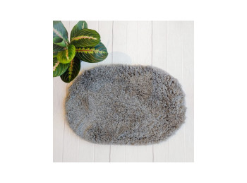 Alfombra Oval Shaggy Gris