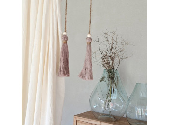 Puertero Macrame Hilo Con Yute Crudo