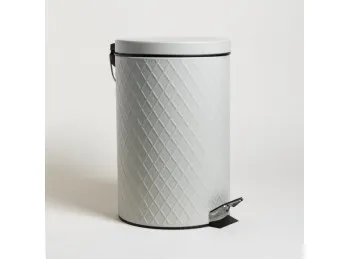 Cesto De Basura Acero Rombos Grey 12 L