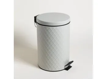 Cesto De Basura Acero Rombos Grey 12 L