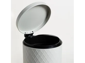 Cesto De Basura Acero Rombos Grey 12 L