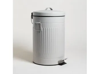 Cesto De Basura Americano Acero Grey 12 L