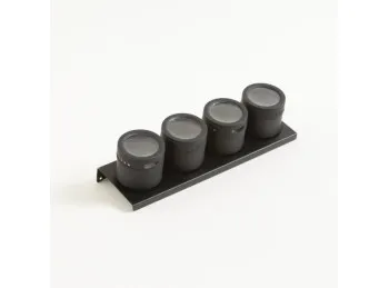 Set X 4 Especieros De Acero Imantados 29 X 8 X 6 Cm