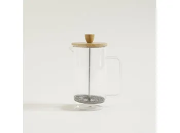 Cafetera Con Embolo Tapa Bamboo 1000 Ml