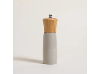 Molinillo Recto De Bamboo Laqueado Gris 15 Cm