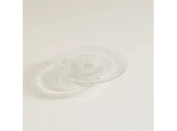 Pie De Torta De Vidrio Labrado 33 Cm 