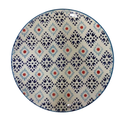 Plato Estampado Circular India 18 Cm