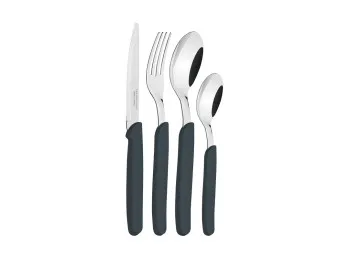 Carmel Juego De Cubiertos 24 Pz. Negro