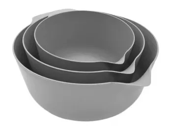 Bowl Gris Batidor Con Pico 3L