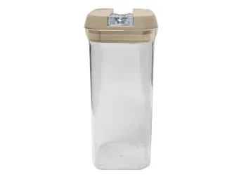 Frasco Con Tapa Beige Hermetica 1,40L