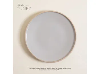 Plato Playo Tozeur Gris 26 cm