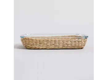 Fuente Rectangular de Borosilicato 34,5x20,5 cm