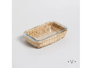 Fuente Rectangular de Borosilicato 26x15 cm