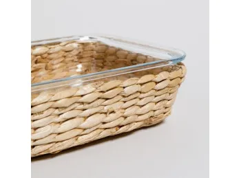 Fuente Rectangular de Borosilicato 26x15 cm
