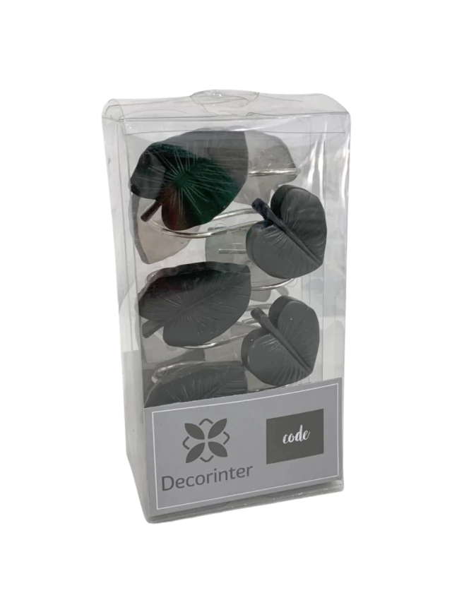 Ganchos de Baño Big Leaft Negro