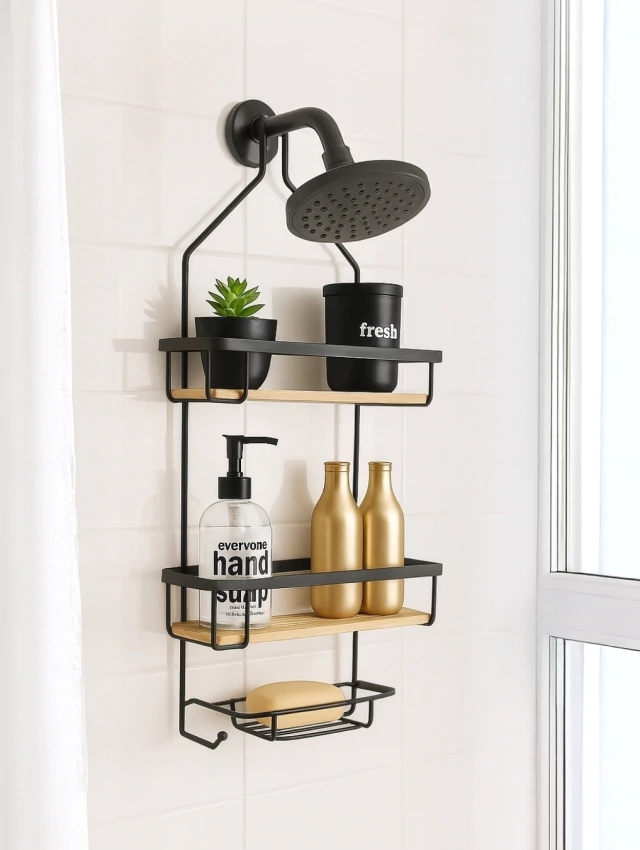 Organizador Colgante Triple Negro