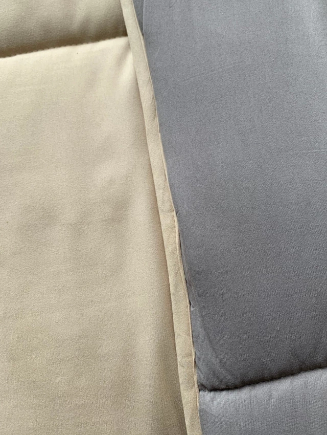 Acolchado Gris y Beige 260x280