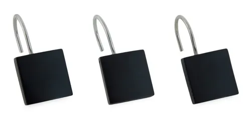 Ganchos para Baño Cube Negro