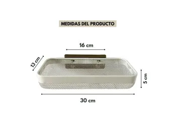 Organizador Recto Simple Blanco