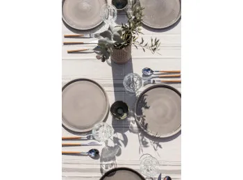Mantel Tusor Rayas 1,4x2 Gris