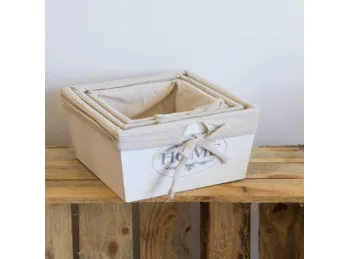 Canasto Forrado Home 21x21x13